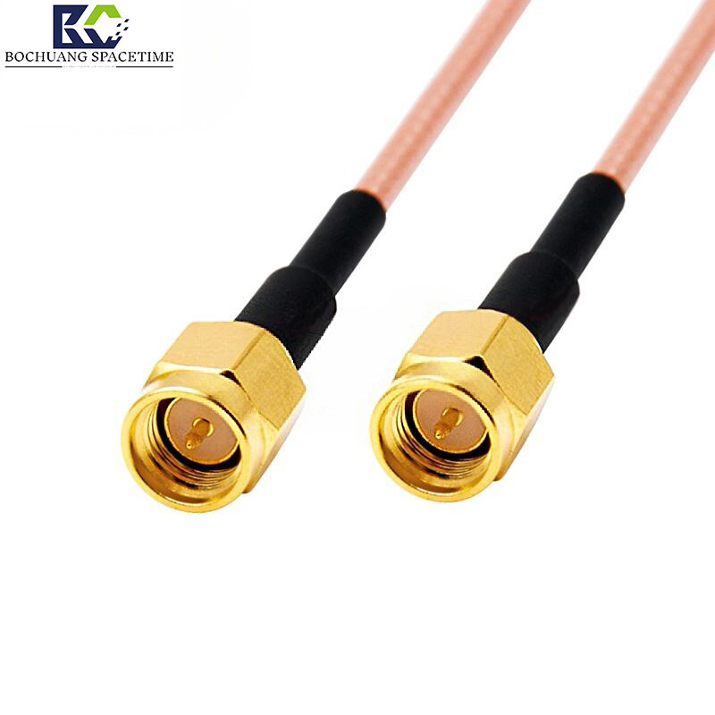 Bochuang Time and Space SMA Male-to-Female RF Extension Cable, RG316 High-Frequency Coaxial Cable Assembly, 0-6GHz Low-Loss Test Jumper, 50Ω Impedance