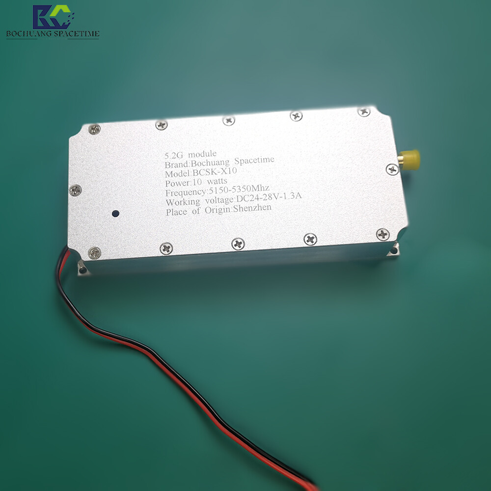 博创时空BCSK-X10 型5.2G射频功率放大模块 10W 5150-5350MHz 无人机反制专用 工业级GAN带循环器放大器