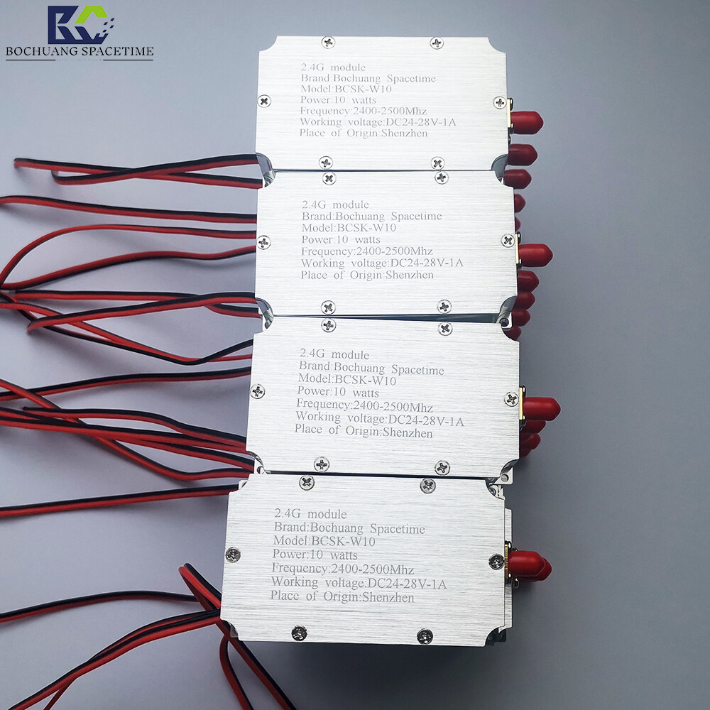 Bocreate Timespace BSKS-W10 Type 2.4G 10W RF Power Amplifier Module, designed for drone countermeasures and UAV WiFi video signal jamming.