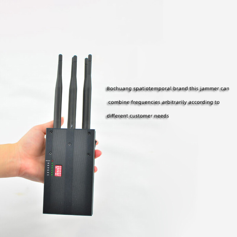 6-Channel Portable Mobile Signal Jammer 1-20 Meters 2G/3G/4G/WIFI/GPS/ Bluetooth Hotspot Shield