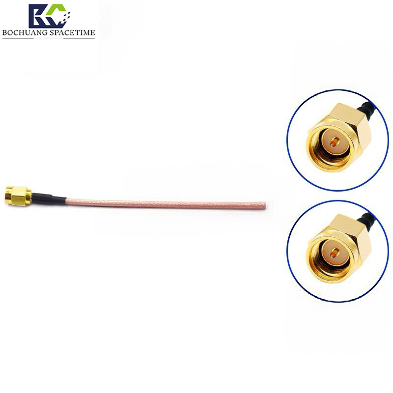 Bochuang Time and Space SMA Male-to-Female RF Extension Cable, RG316 High-Frequency Coaxial Cable Assembly, 0-6GHz Low-Loss Test Jumper, 50Ω Impedance