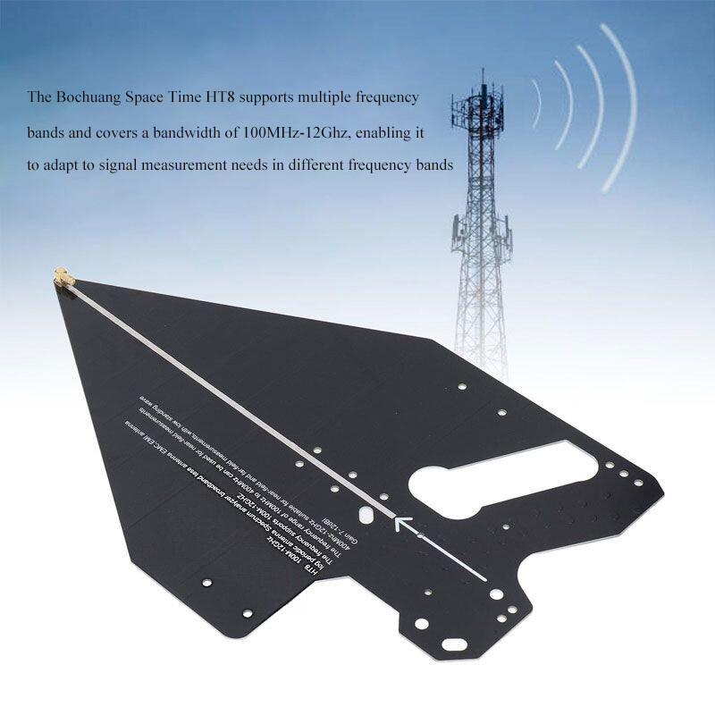 HT8 超宽带对数周期定向天线 100M-12GHz 无人机侦测PCB定向天线 信号测向与频谱分析专用
