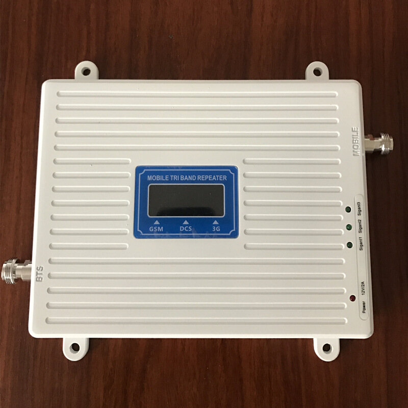 Tri-Band Cell Phone Signal Booster | GSM/DCS/3G 900-1800-2100MHz with LCD Display – Ideal for Basements, Remote Areas, and Large Buildings | Bochuang Space-Time