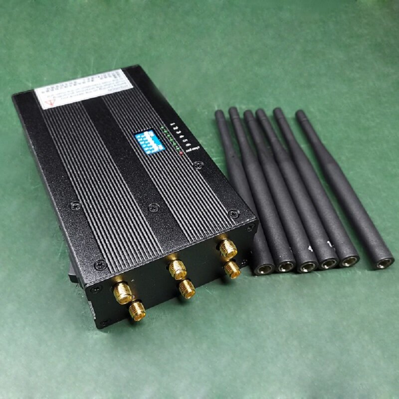 6路便携式手机信号干扰器1-20米2G/3G/4G/WIFI/GPS/蓝牙热点屏蔽