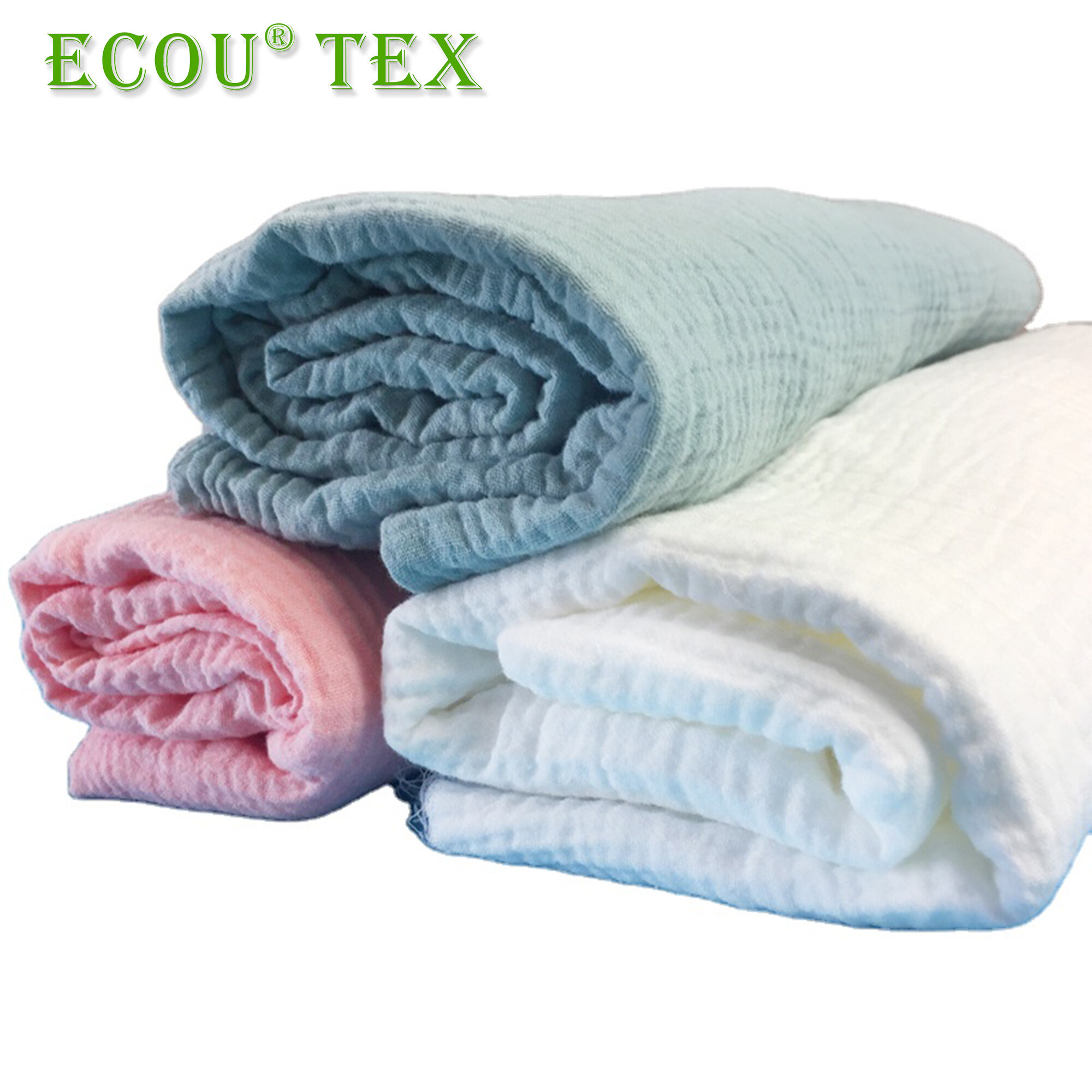 Organic Cotton Crinkle Muslin 100-15 GSM 100% Organic Cotton