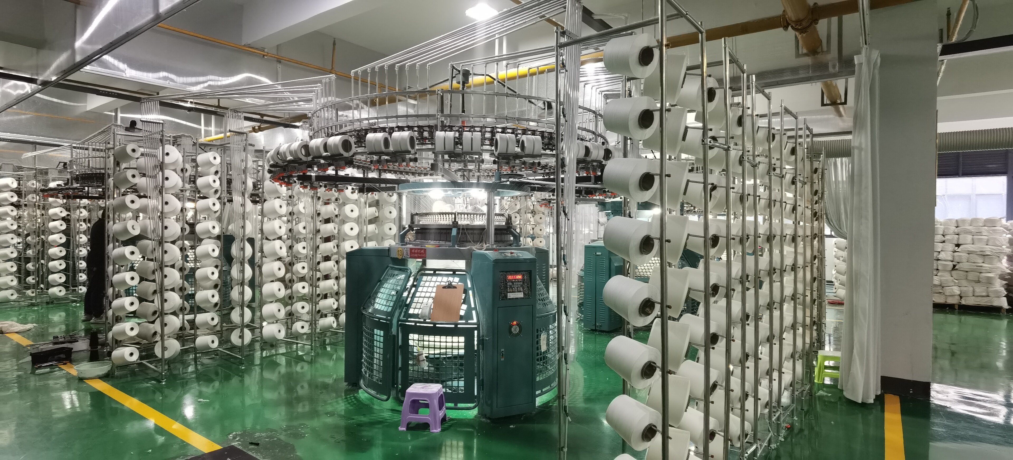 Panoramic View of the Yarn Finishing Workshop