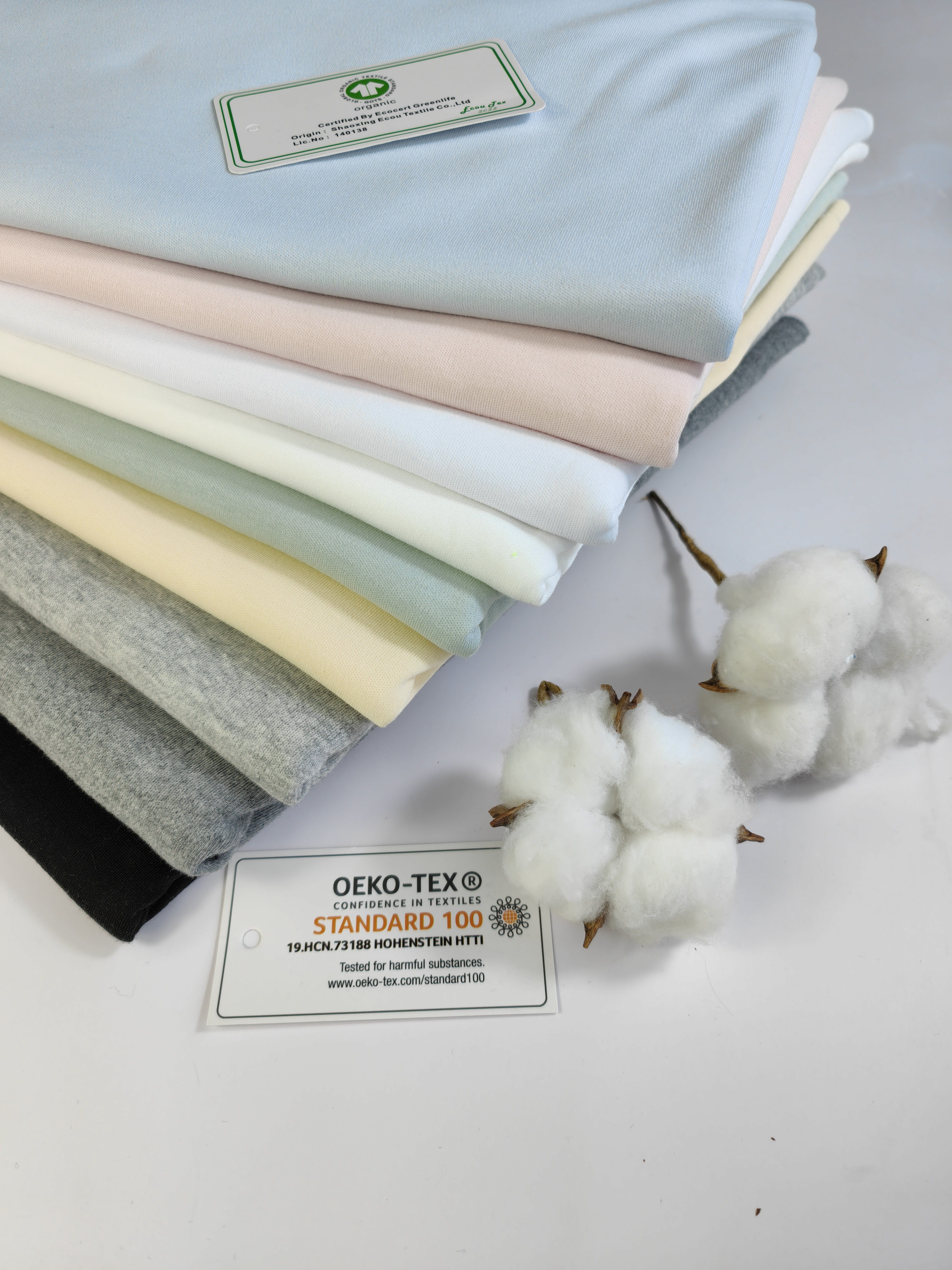 Organic Cotton Plain Knit 140-20 GSM, 100% Organic Cotton