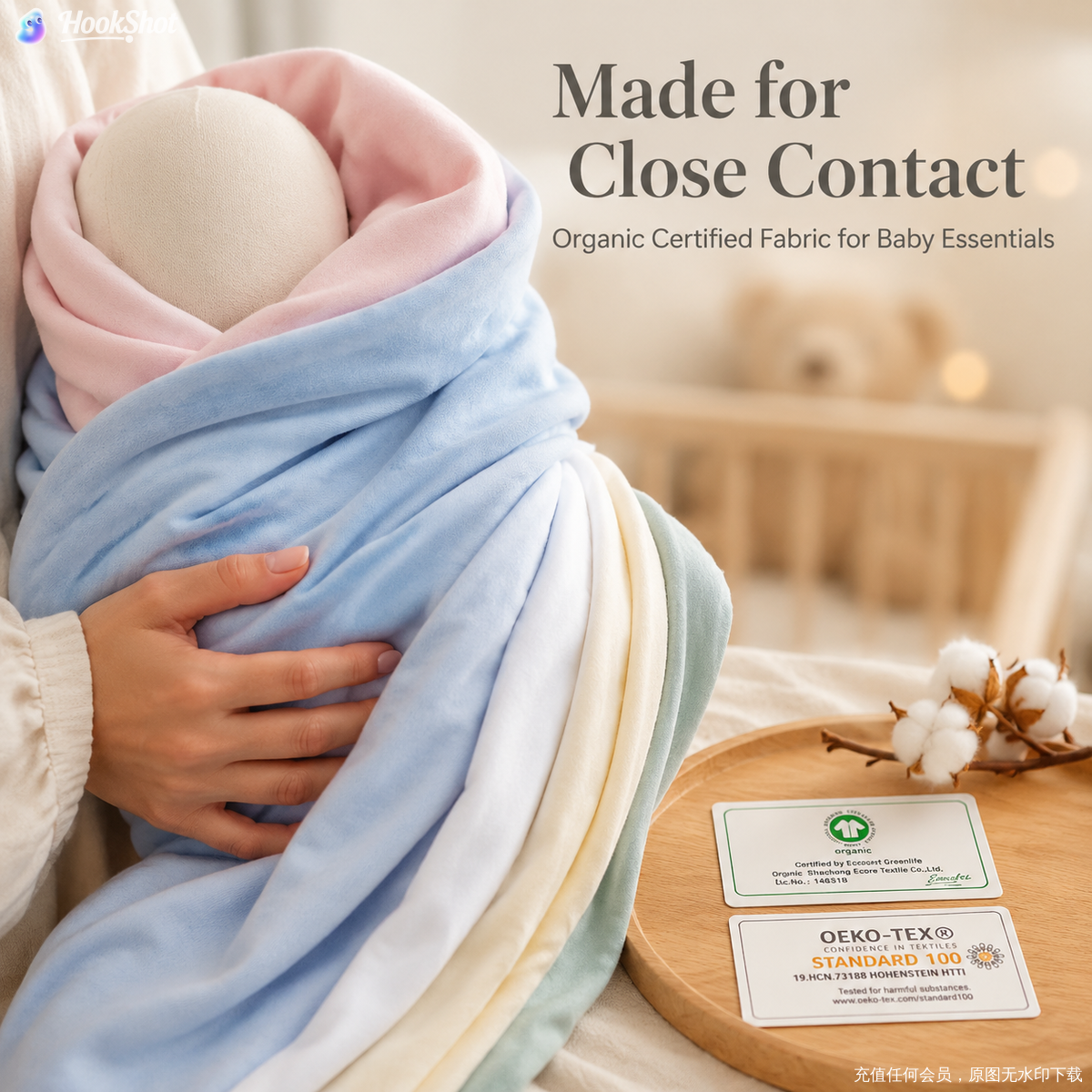 Sustainable textile expert specializing in infant-grade organic cotton knits, integrating manufacturing and trade.