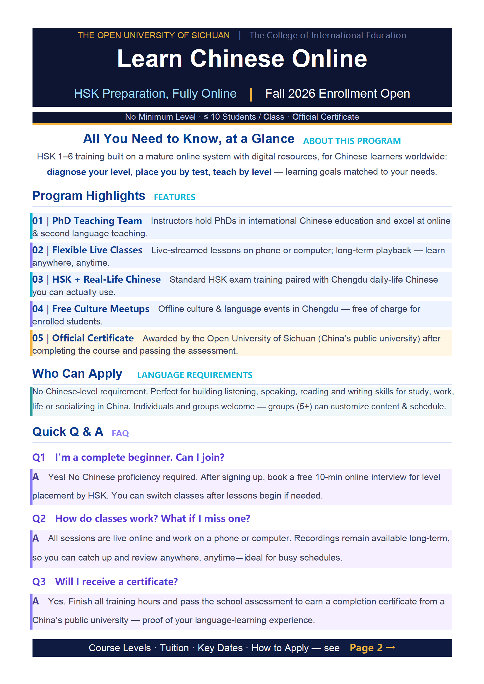Learn Chinese Online - HSK Preparation