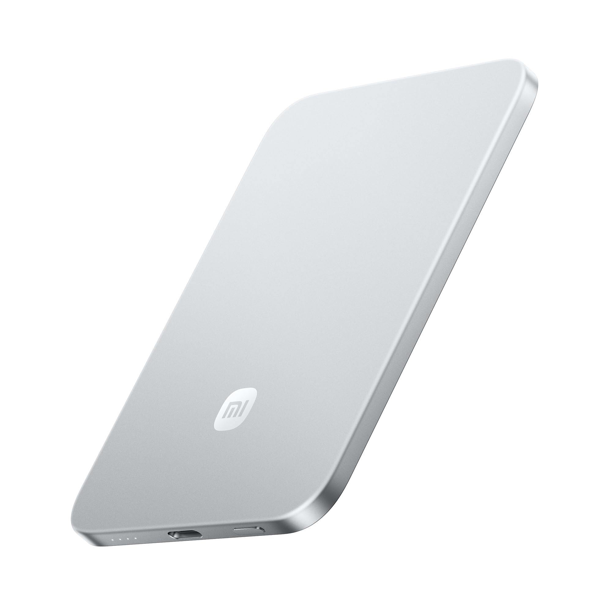 Xiaomi UltraThin Magnetic Power Bank 5000 15W Glacier Silver