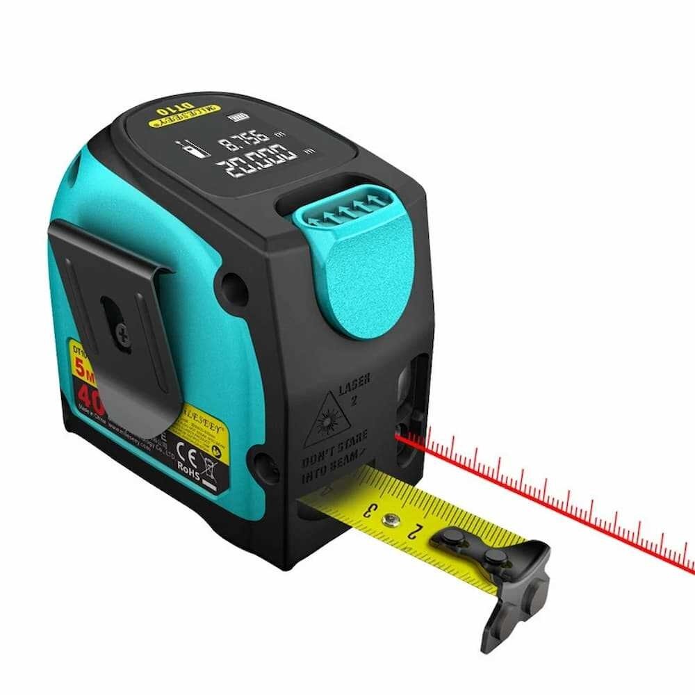 MILESEEY DT10  2 in 1 Laser Tape Measurer 60M