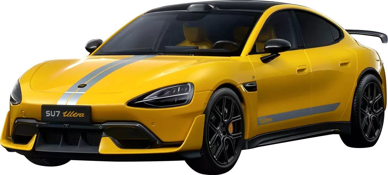 Xiaomi SU7 Ultra 1/18 Die-cast Model Car Lightning Yellow