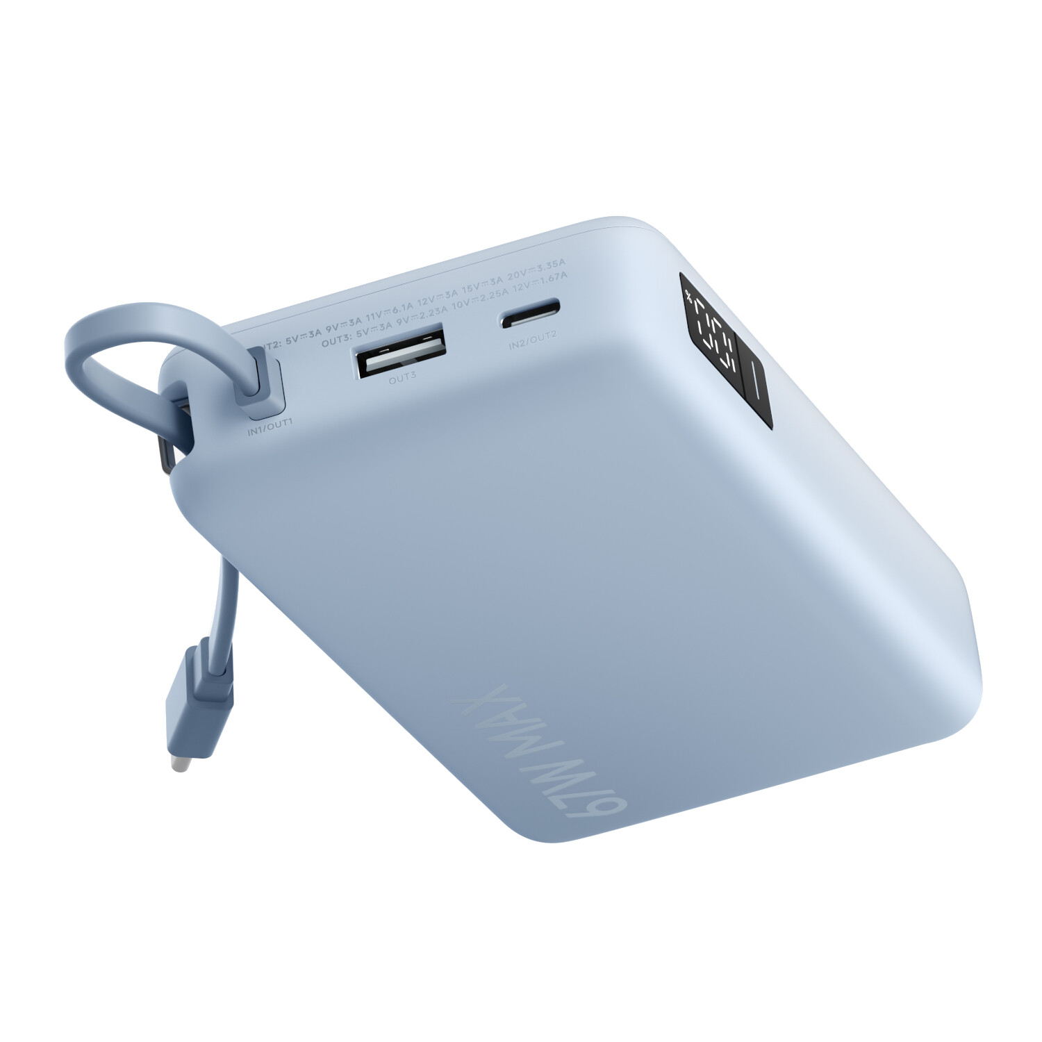Xiaomi 67W Power Bank 20000 (Integrated Cable) Ice Blue