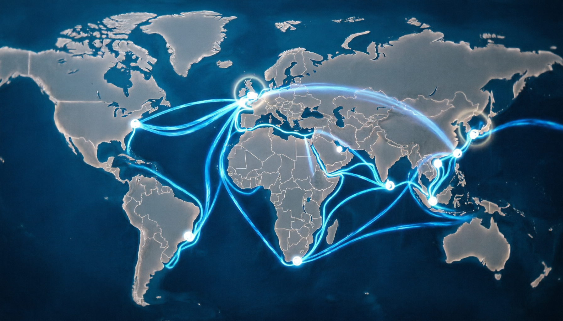 Global Route Network Visualization