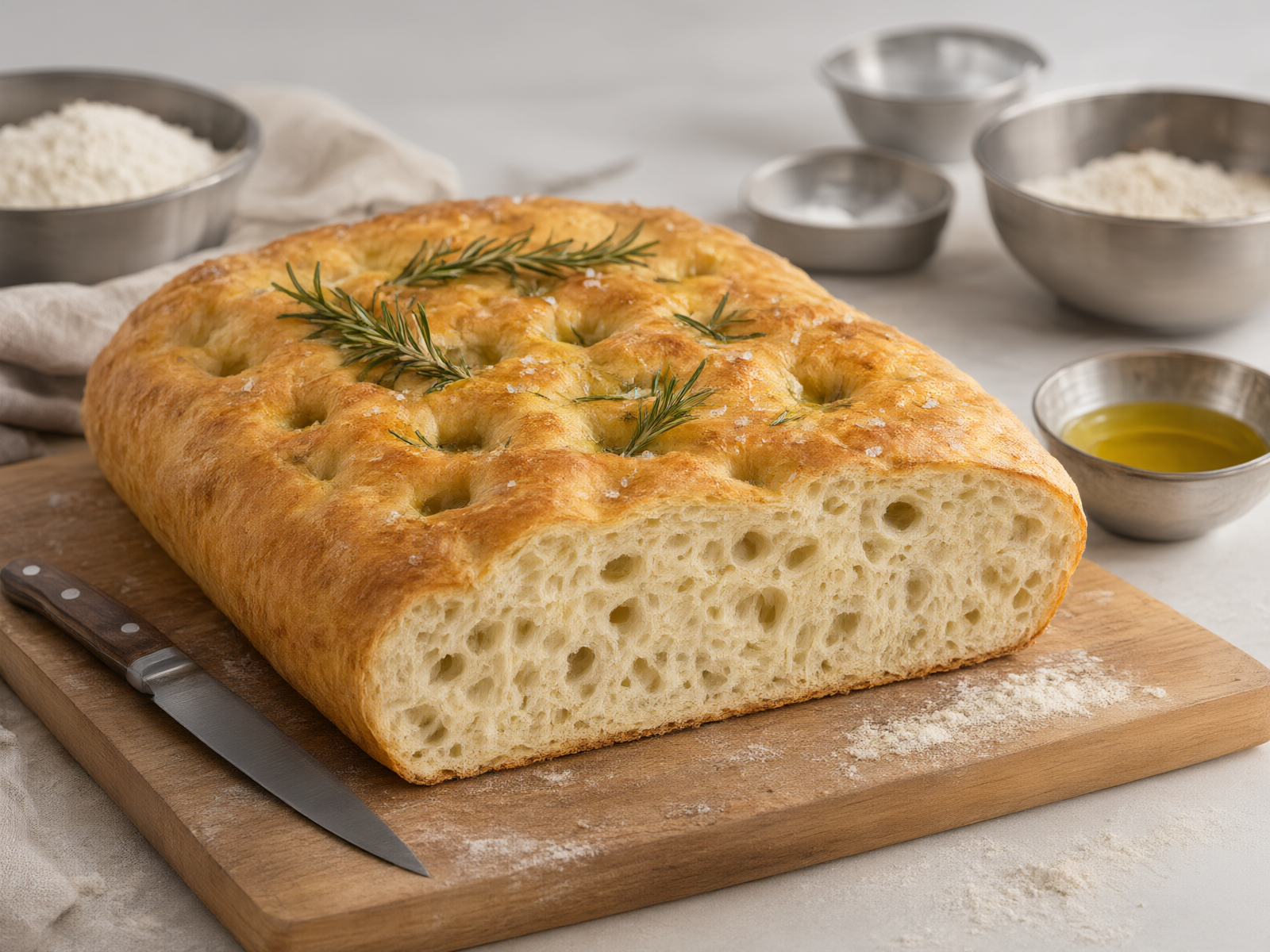Focaccia Baking Results