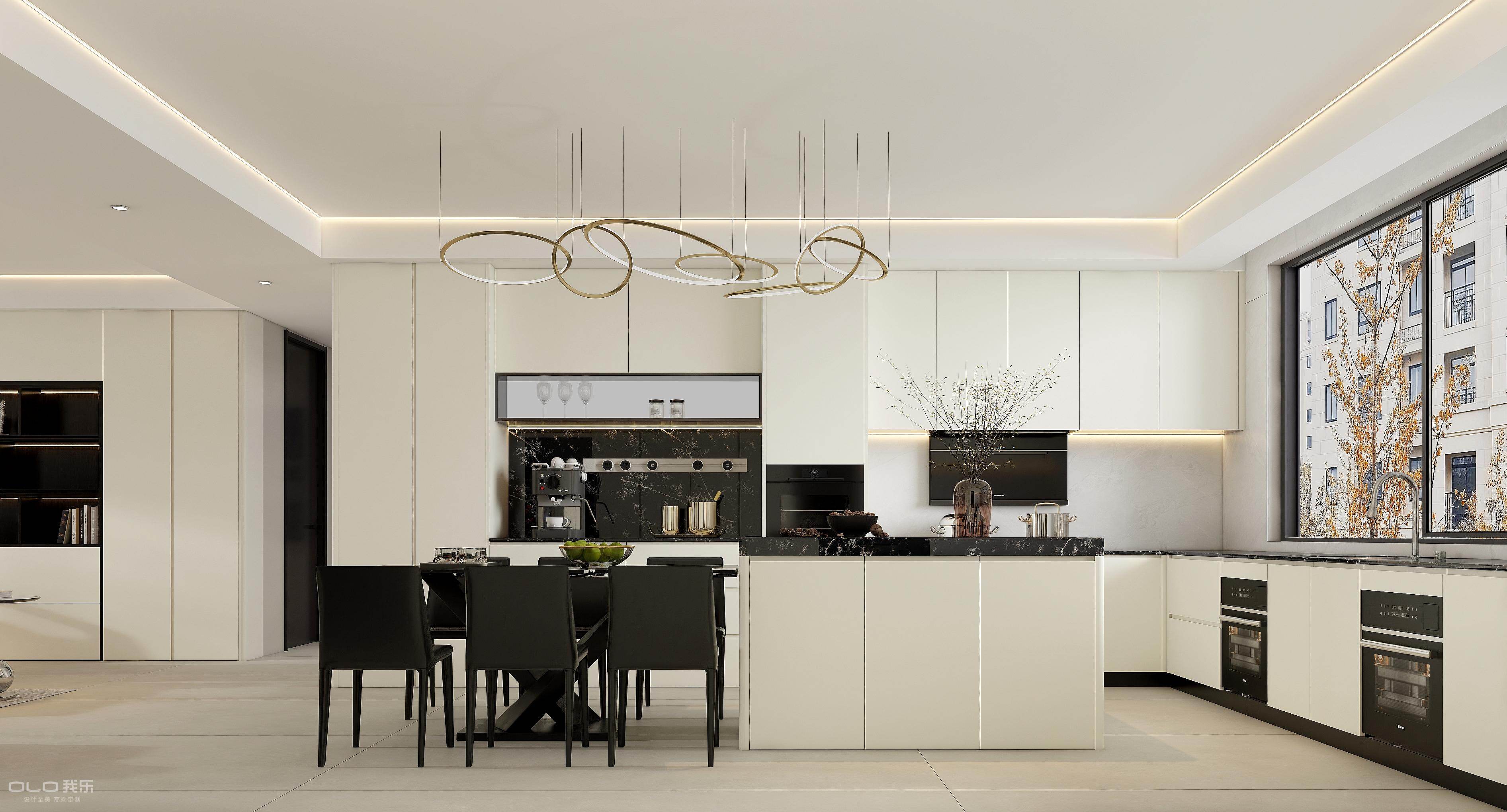 Open-concept kitchen