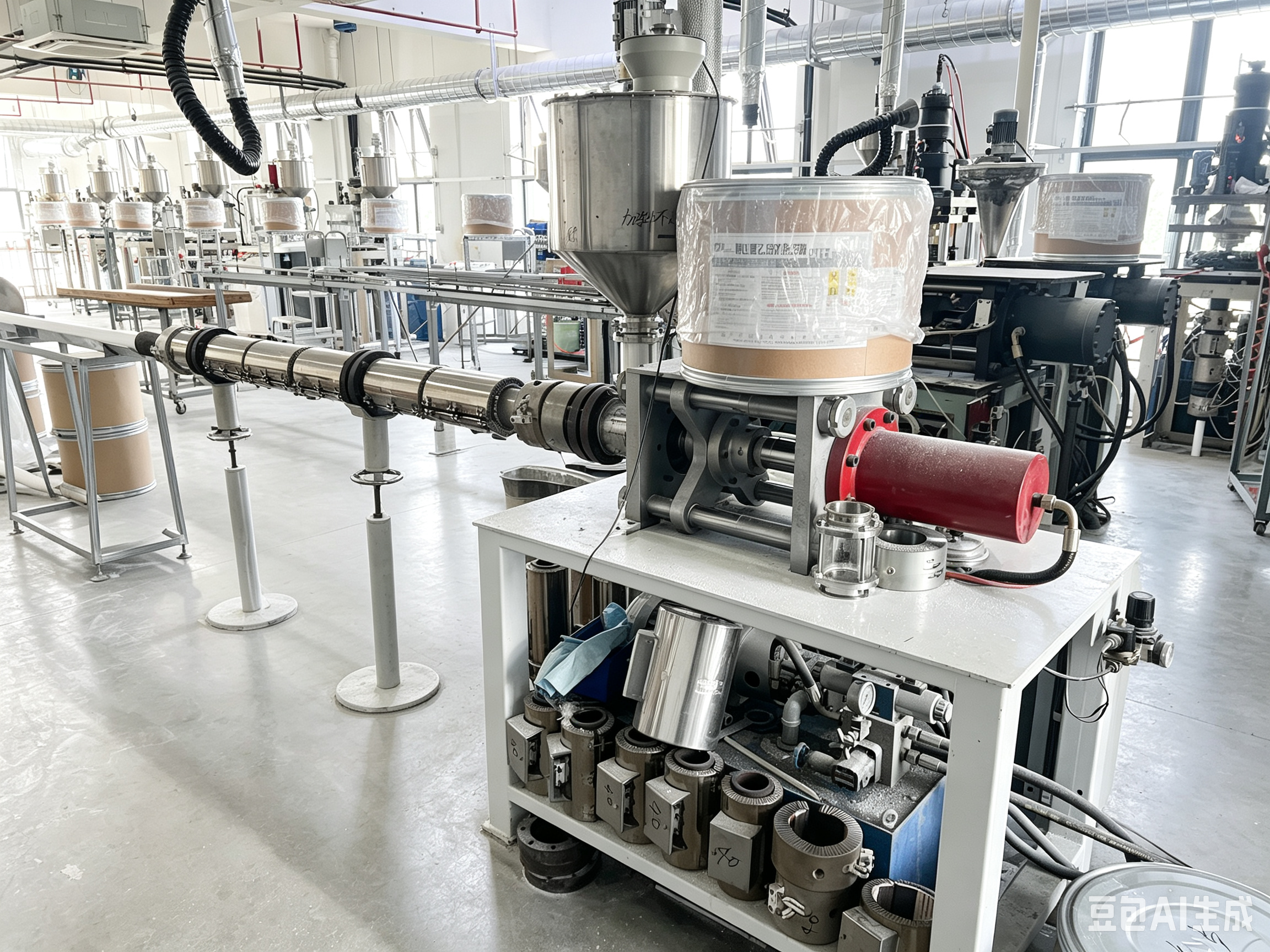 Large-diameter extruder