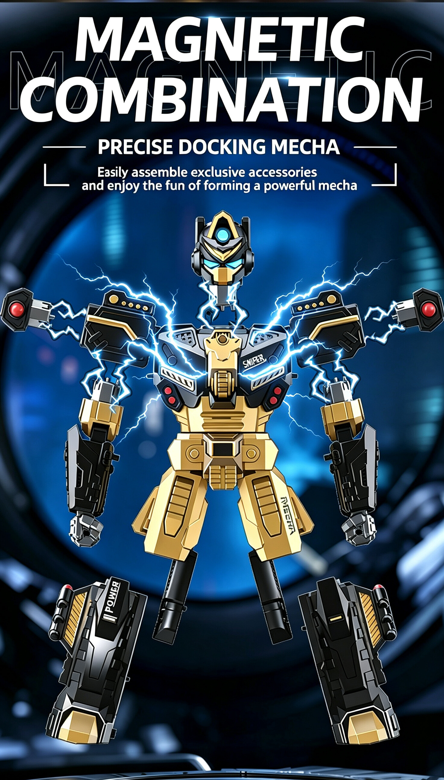 Magnetic Assembly Robot Toy for Kids - View 1