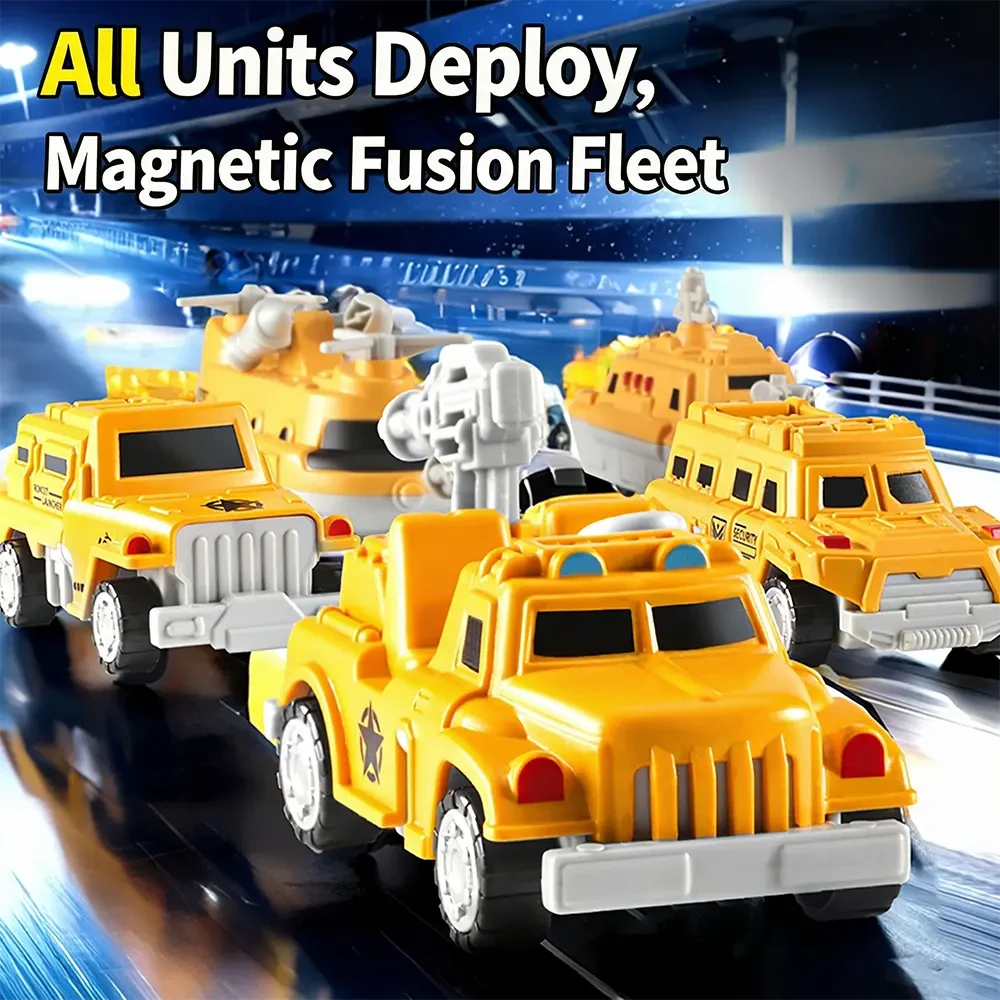 43-Piece Yellow Vehicle Combination Mecha - View 2
