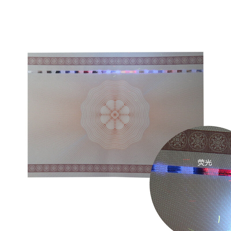 Security-threaded anti-counterfeit paper