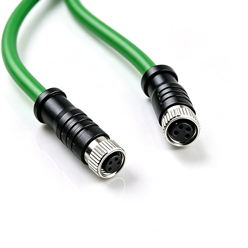 M8 A型4芯母对母拖链线束 24AWG 编码器高柔拖链线缆 图片3