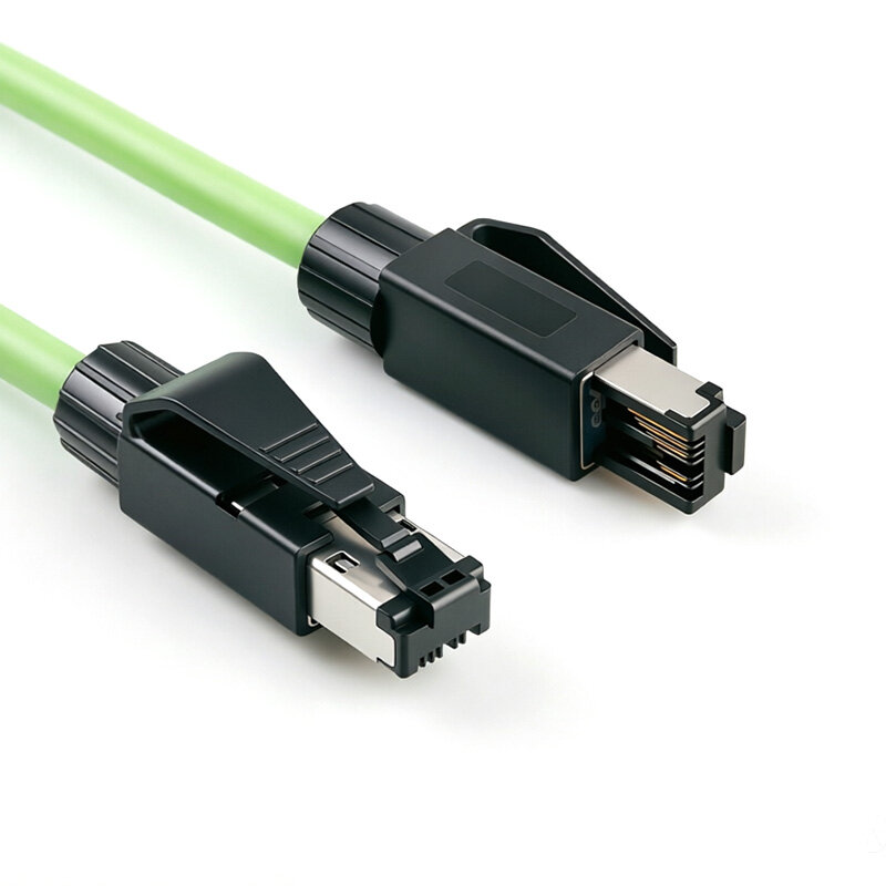 RJ45 4P 直型公对公超五类双屏蔽高柔拖链线缆