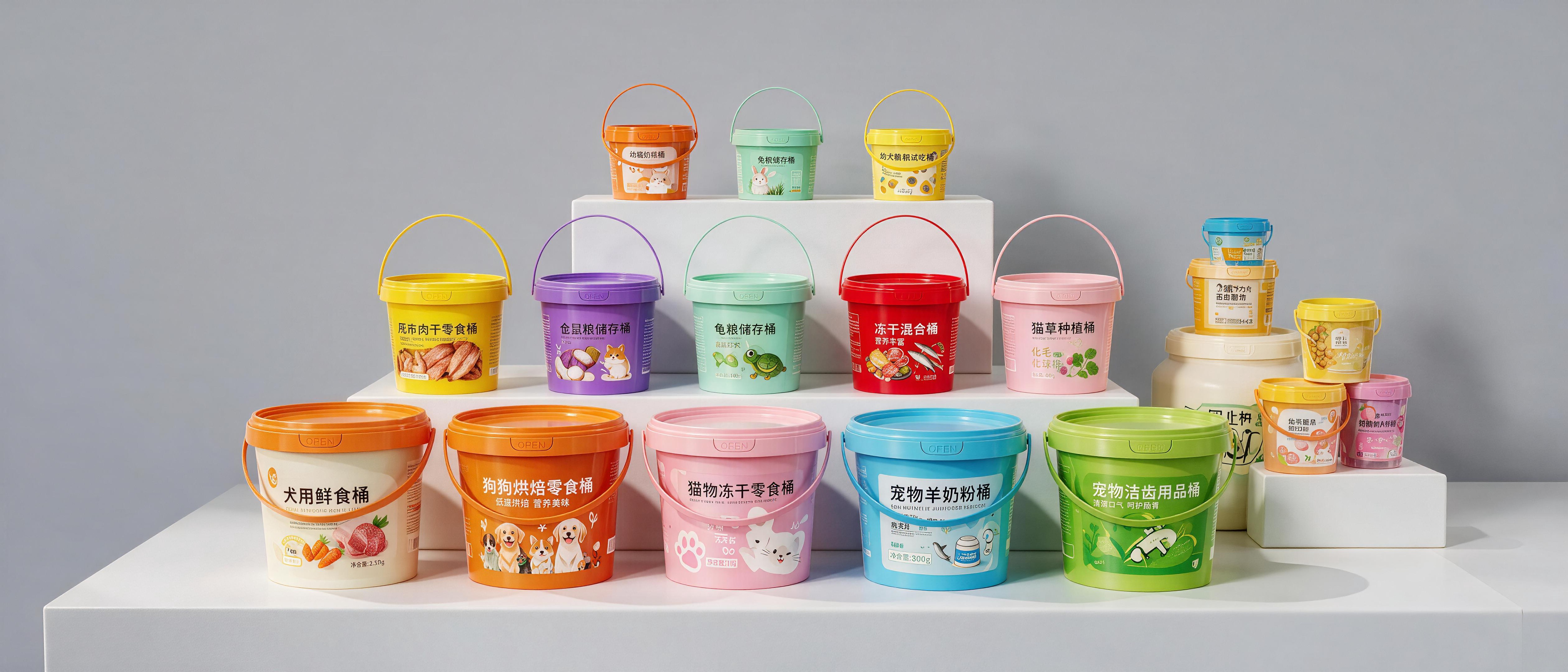 Covered Square Bucket Series supports custom wall thickness and sealing methods.