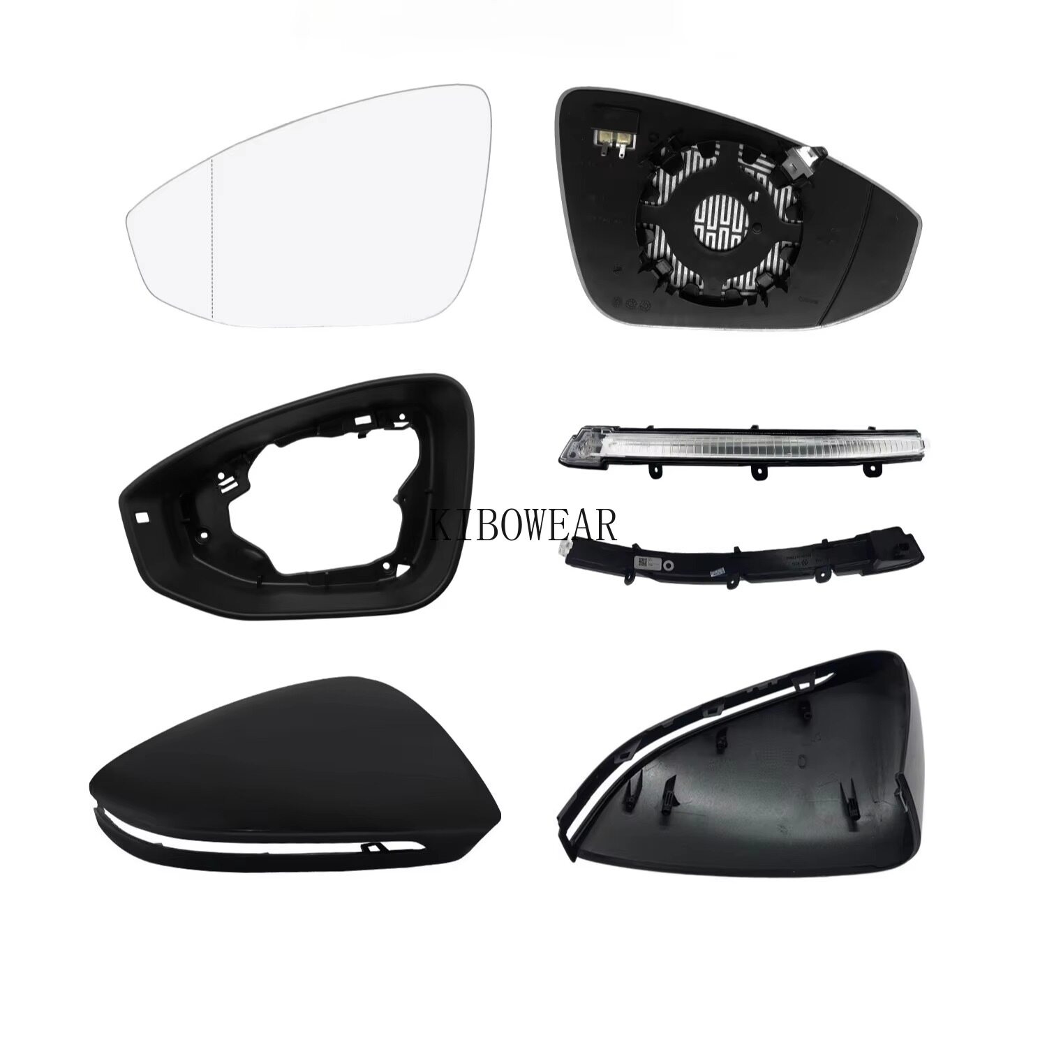 VW Passat B9 Pro variant 2024 2025 2026 ID7 Mirror Cover Glass frame 3J0837637 3J185750803C