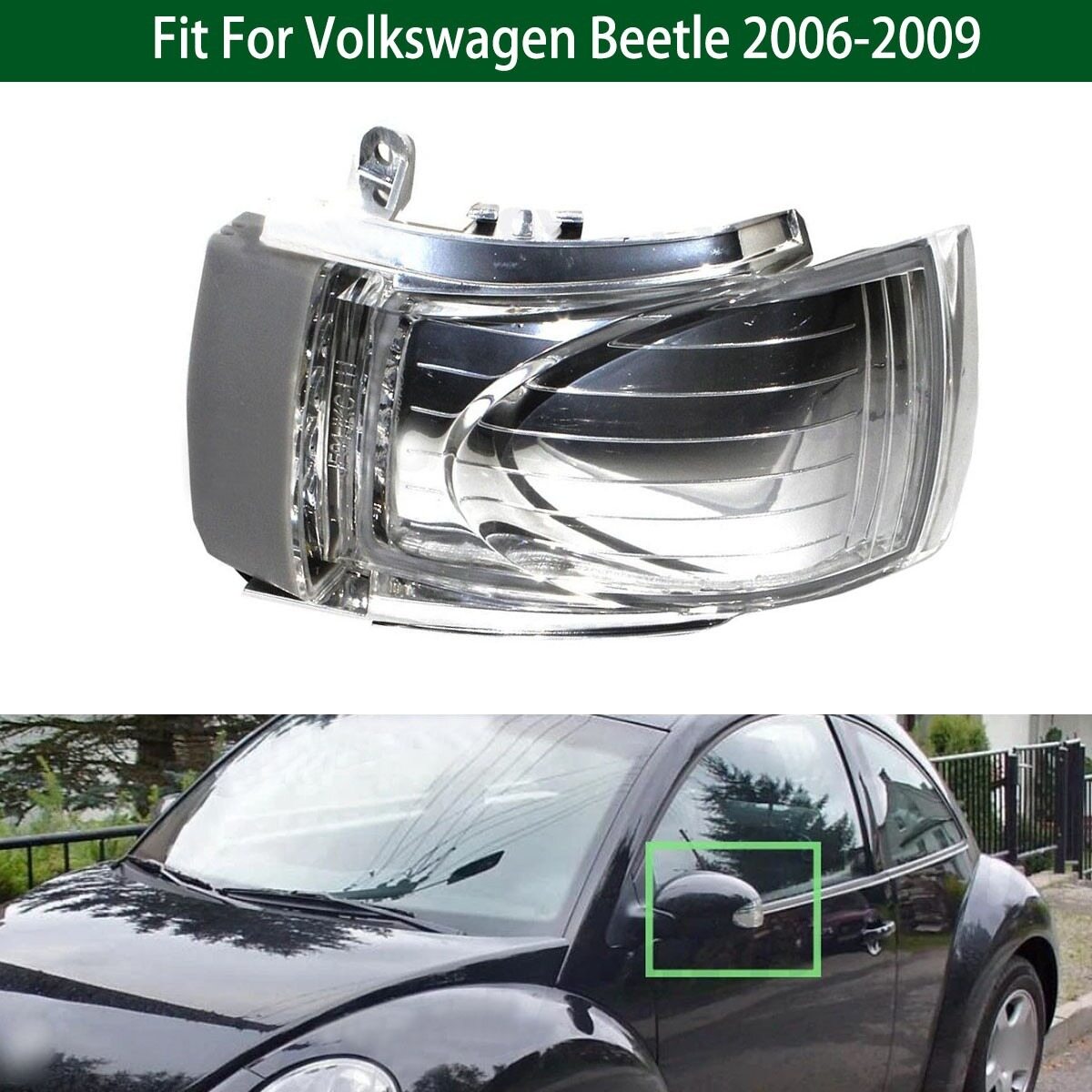 1C0949101E 1C0949102E VW Beetle 2006-2009 Side Mirror Indicator Volkswagen Turn Signal Light