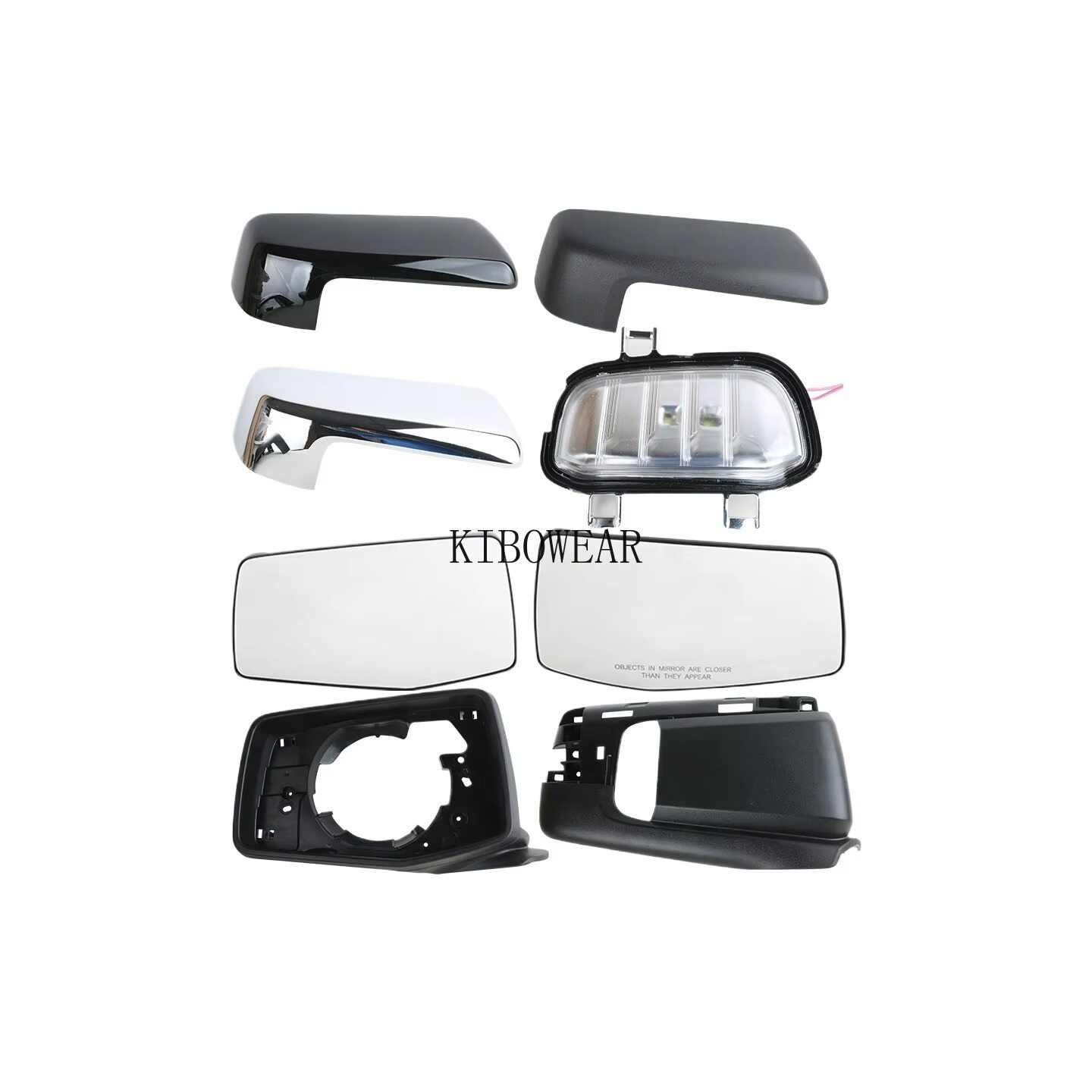 Chevrolet Silverado 2019-2025 Side Mirror Frame Glass Cover Indicator Lamp Housing Bottom