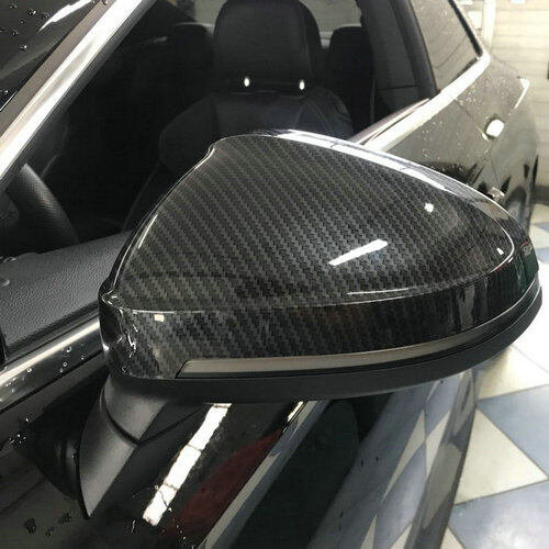 Forged Carbon Fiber Side Mirror Cap Covers Replace