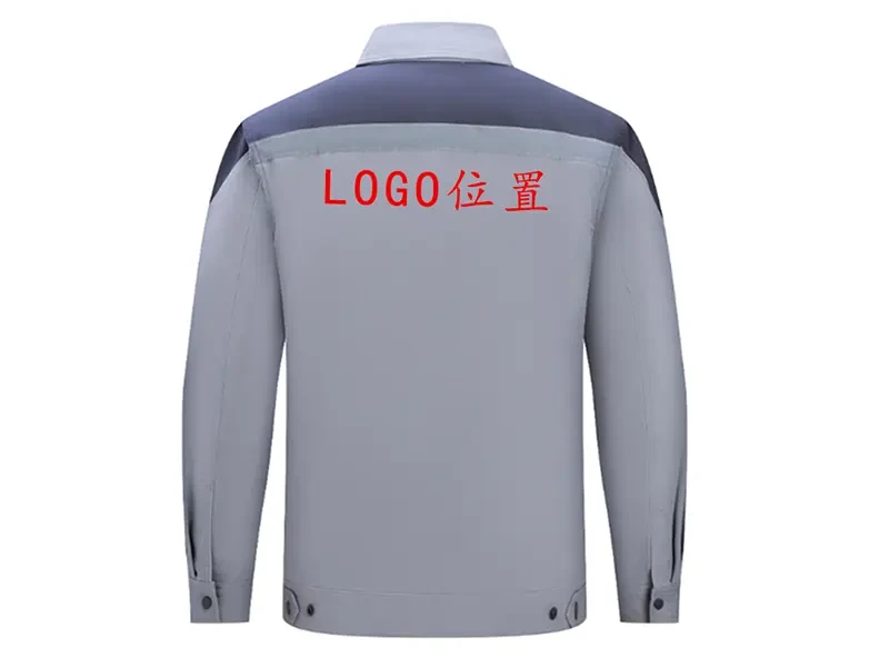 Cotton-polyester canvas workshop long-sleeve workwear image 2
