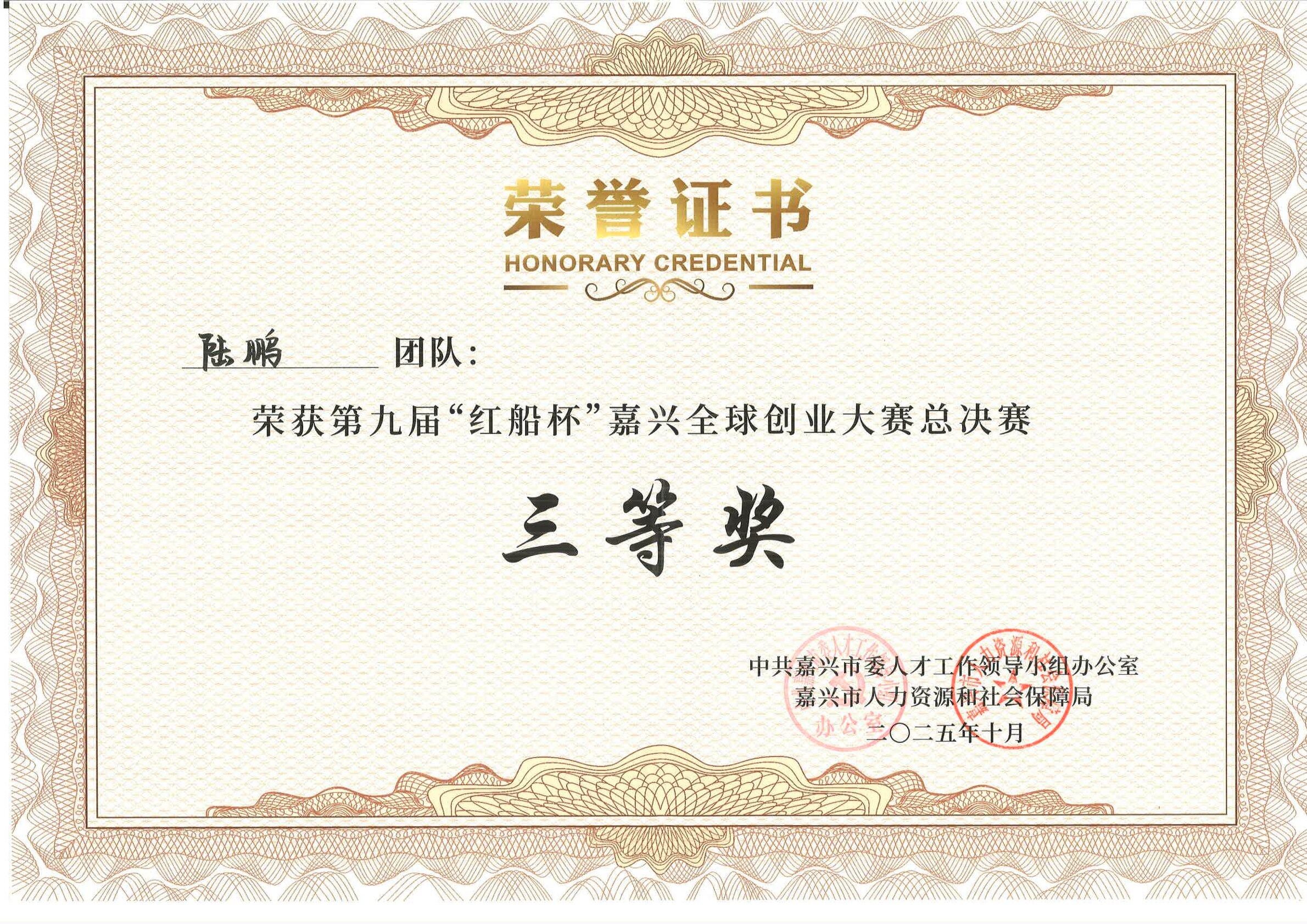 红船杯总决赛三等奖